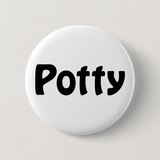 Chapa Redonda De 5 Cm Potty (Anverso)