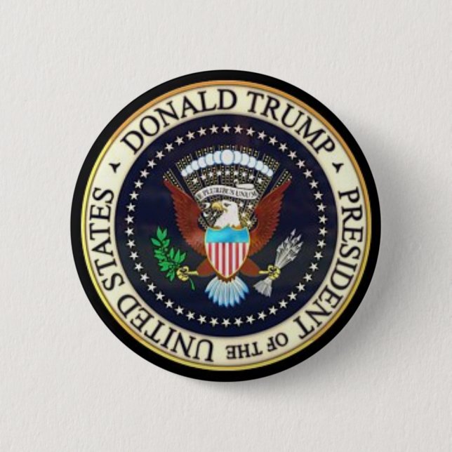 Chapa Redonda De 5 Cm POTUS Donald J. Trump (Anverso)
