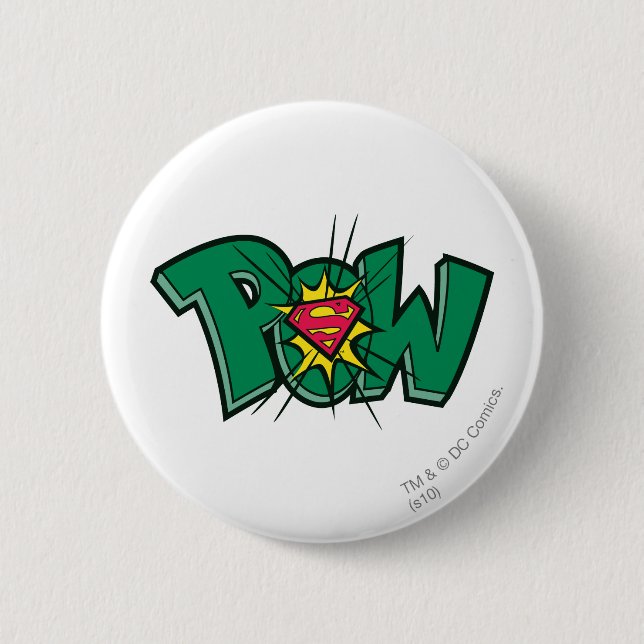 Chapa Redonda De 5 Cm Pow (Anverso)