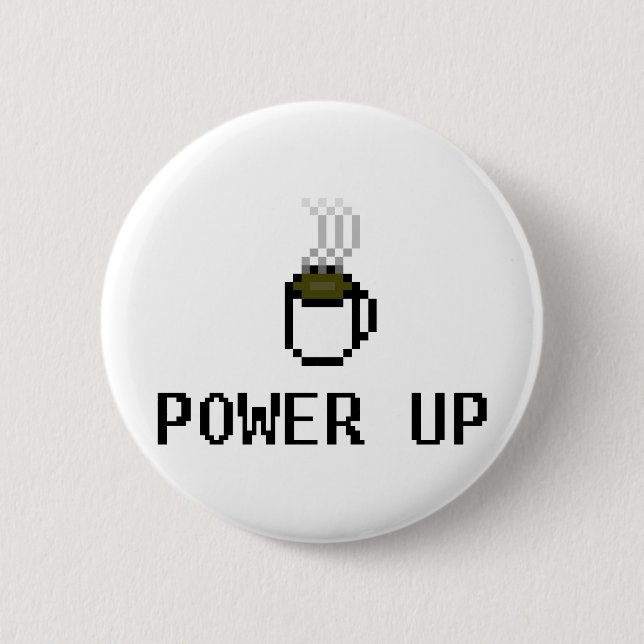 Chapa Redonda De 5 Cm powerup (Anverso)