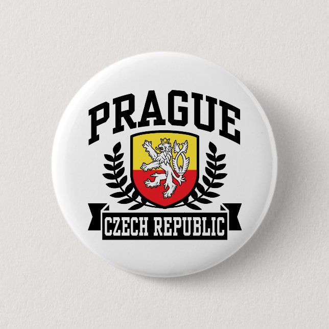 Chapa Redonda De 5 Cm Praga (Anverso)