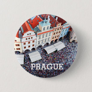 Chapa Redonda De 5 Cm Praga, República Checa