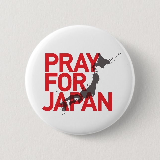 CHAPA REDONDA DE 5 CM PRAY FOR JAPAN CANS!!! (Anverso)