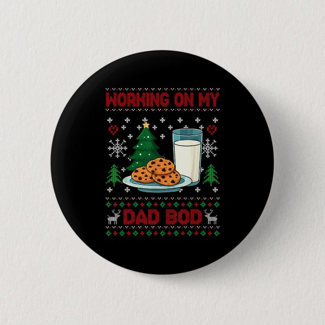 Chapa Redonda De 5 Cm Pregnancy New Mom Baby Pregnant Christmas Matching (Anverso)