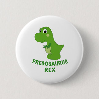 Chapa Redonda De 5 Cm Pregosauro Rex Embarazada T-Rex Cute Dinosaurio