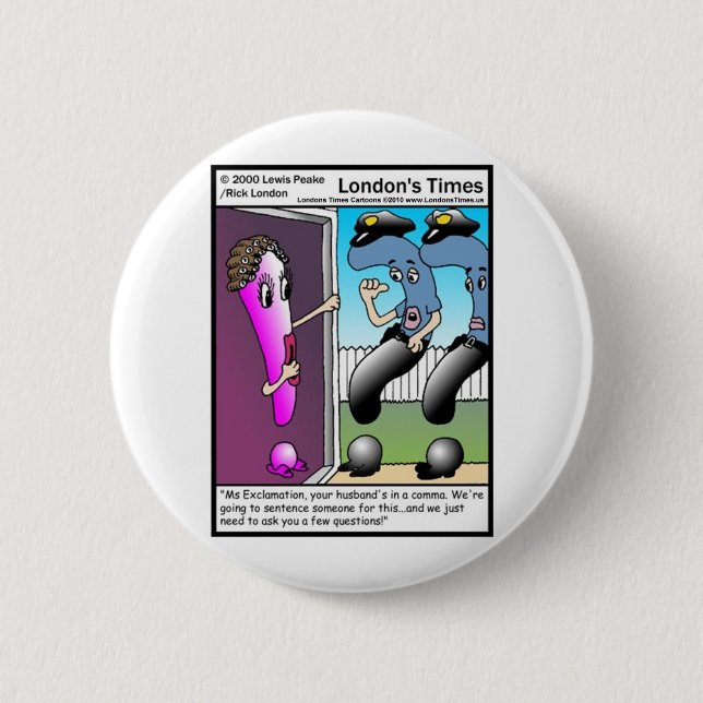 Chapa Redonda De 5 Cm Pregunta sobre la policía: Graciosos regalos de Pe (Anverso)