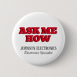 Chapa Redonda De 5 Cm Pregúntame cómo marca la empresa Personalizado