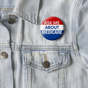 Chapa Redonda De 5 Cm Pregúntame sobre Medicare