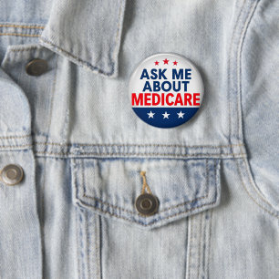 Chapa Redonda De 5 Cm Pregúntame sobre Medicare