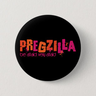 Chapa Redonda De 5 Cm Pregzilla