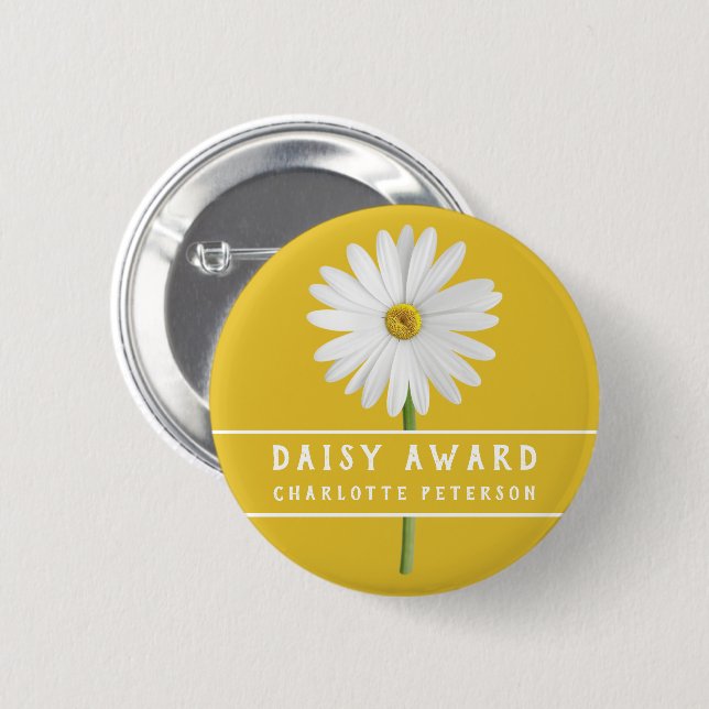 Chapa Redonda De 5 Cm Premio personalizado Daisy (Anverso y reverso)