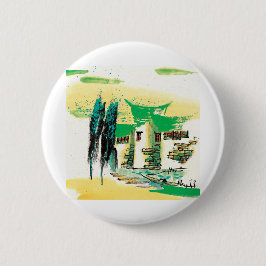 Chapa Redonda De 5 Cm Premium de pintura de la naturaleza