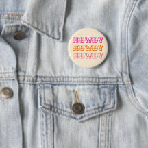 Preppy Girly Howdy Hot Pink Naranja