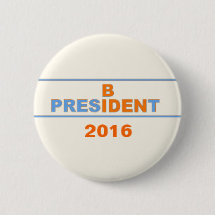 Chapa Redonda De 5 Cm Presidente 2016 Biden