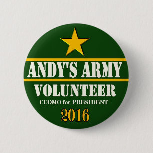 Chapa Redonda De 5 Cm Presidente 2016 de Andrew Cuomo