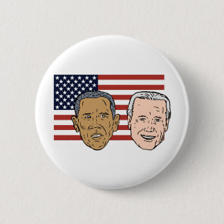 Chapa Redonda De 5 Cm Presidente americano Barack y VP Joe Biden