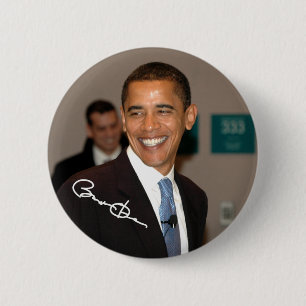 Chapa Redonda De 5 Cm Presidente Barack Obama