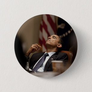 Chapa Redonda De 5 Cm Presidente Barack Obama