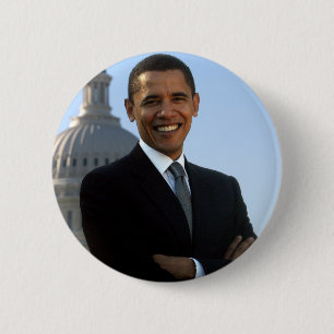 Chapa Redonda De 5 Cm Presidente Barack Obama