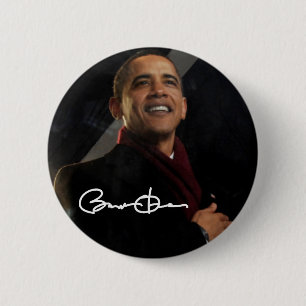 Chapa Redonda De 5 Cm Presidente Barack Obama