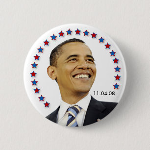Chapa Redonda De 5 Cm Presidente Barack Obama