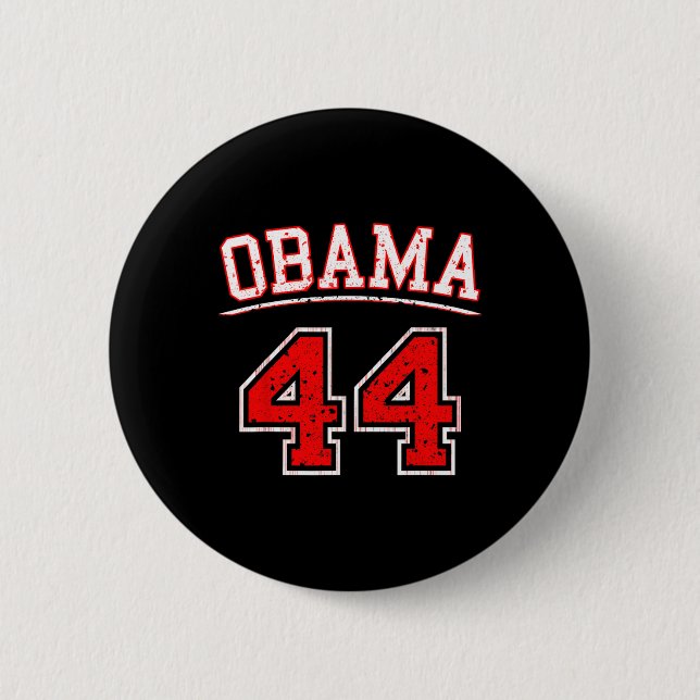 Chapa Redonda De 5 Cm Presidente Barack Obama 44 (Anverso)