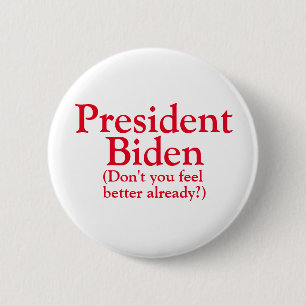 Chapa Redonda De 5 Cm Presidente Biden