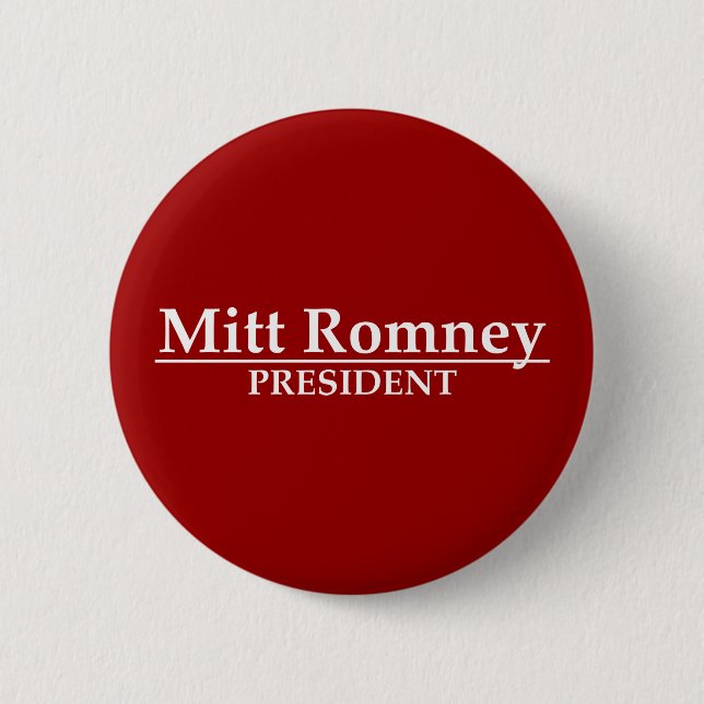 Chapa Redonda De 5 Cm Presidente de Mitt Romney (Anverso)