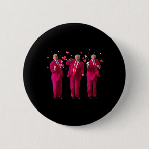 Chapa Redonda De 5 Cm Presidente divertido Trump Bailando Donald Trump C