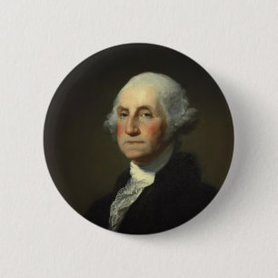 Chapa Redonda De 5 Cm Presidente George Washington