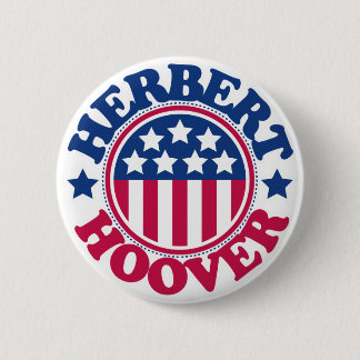 Chapa Redonda De 5 Cm Presidente Herbert Hoover de los E.E.U.U.
