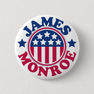 Chapa Redonda De 5 Cm Presidente James Monroe de los E.E.U.U.