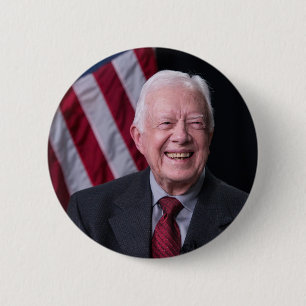 Chapa Redonda De 5 Cm Presidente Jimmy Carter Smiling