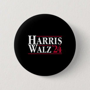 Chapa Redonda De 5 Cm Presidente Kamala Harris Tim Walz Vp Brat Cat Ladi