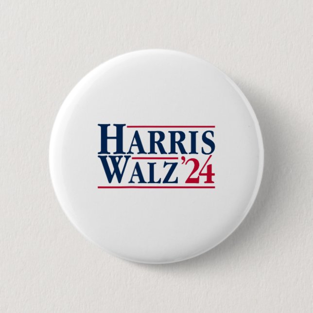 Chapa Redonda De 5 Cm Presidente Kamala Harris Tim Walz Vp Brat Cat Ladi (Anverso)