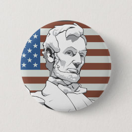 Chapa Redonda De 5 Cm Presidente Lincoln