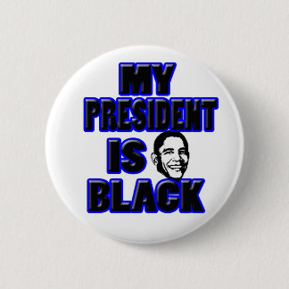 Chapa Redonda De 5 Cm Presidente negro Button de Obama