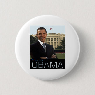 Chapa Redonda De 5 Cm Presidente Obama