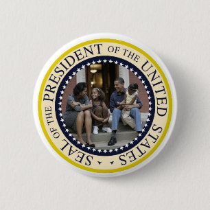 Chapa Redonda De 5 Cm Presidente Obama Commemorative Button