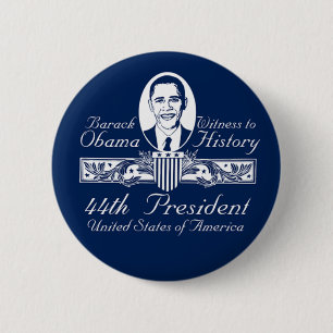 Chapa Redonda De 5 Cm Presidente Obama Victory Button