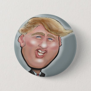 Chapa Redonda De 5 Cm Presidente Trump