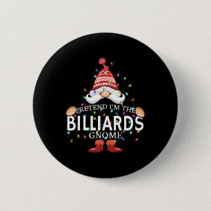 Chapa Redonda De 5 Cm Pretende Que Los Navidades De Gnome De Billiards C