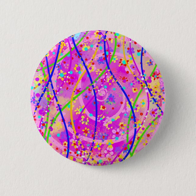 Chapa Redonda De 5 Cm Primavera (Anverso)