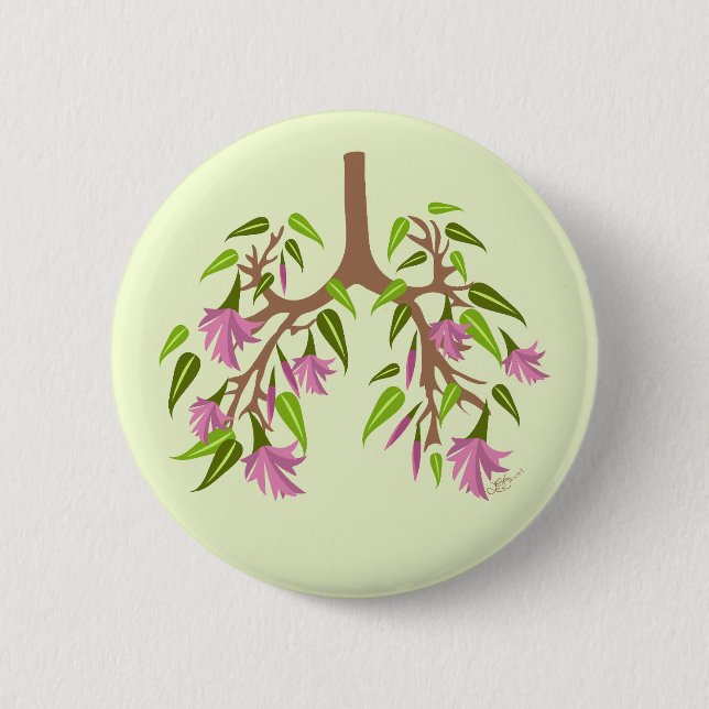 Chapa Redonda De 5 Cm Primavera de CF (Anverso)