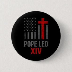 Chapa Redonda De 5 Cm Primer Papa norteamericano Leo Xiv Hombres Religio