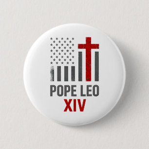 Chapa Redonda De 5 Cm Primer Papa norteamericano Leo Xiv Hombres Religio