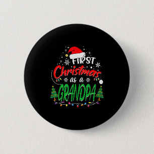 Chapa Redonda De 5 Cm Primera Navidad como abuelo Nuevo abuelo 1C
