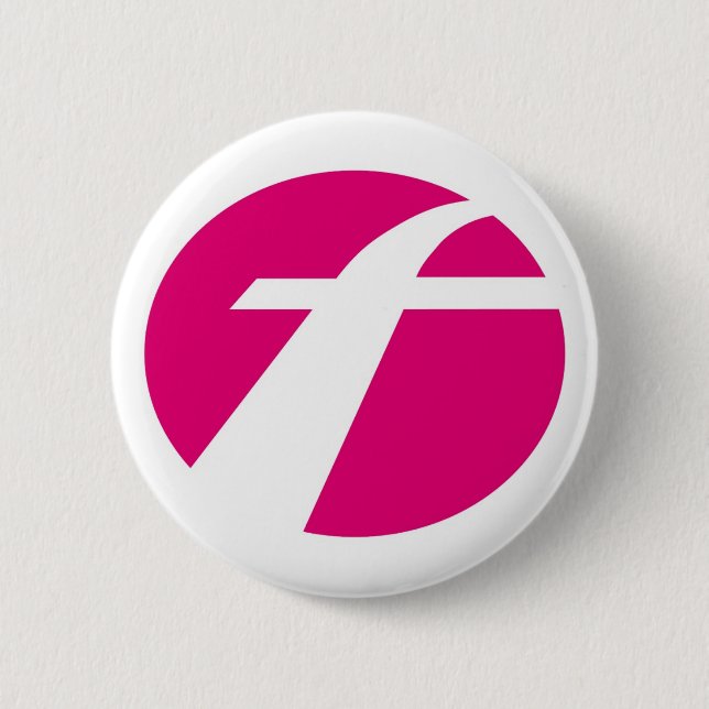 Chapa Redonda De 5 Cm Primera placa de bus (Anverso)