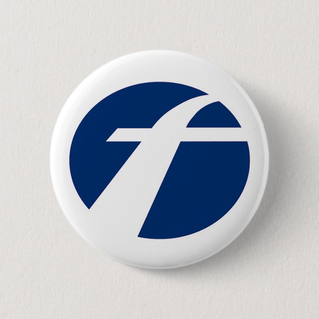 Chapa Redonda De 5 Cm Primera placa de bus (Anverso)