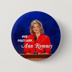 Chapa Redonda De 5 Cm Primera señora Button de Ana Romney